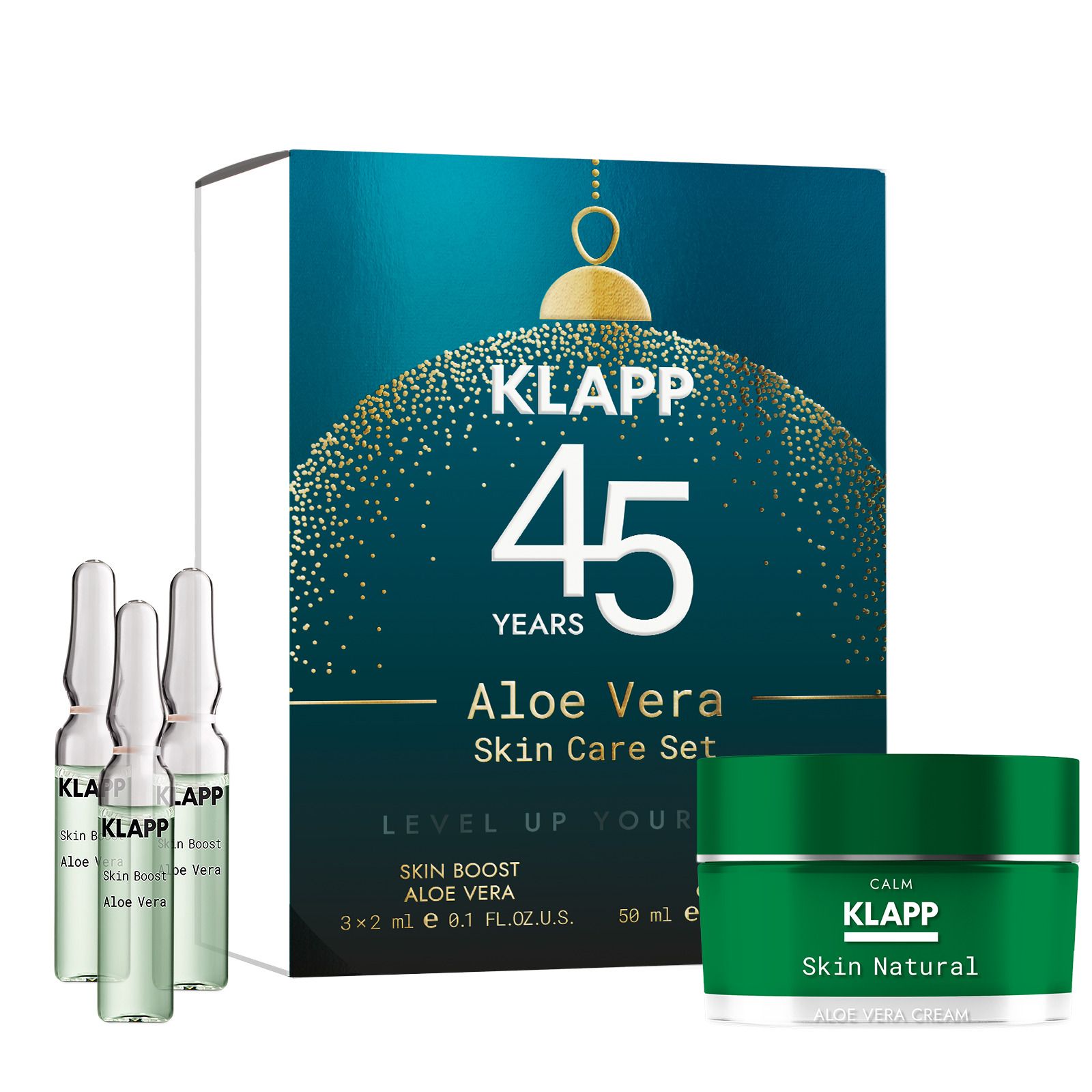 KLAPP Christmas Aloe Vera Skin Care Set, 56 ml