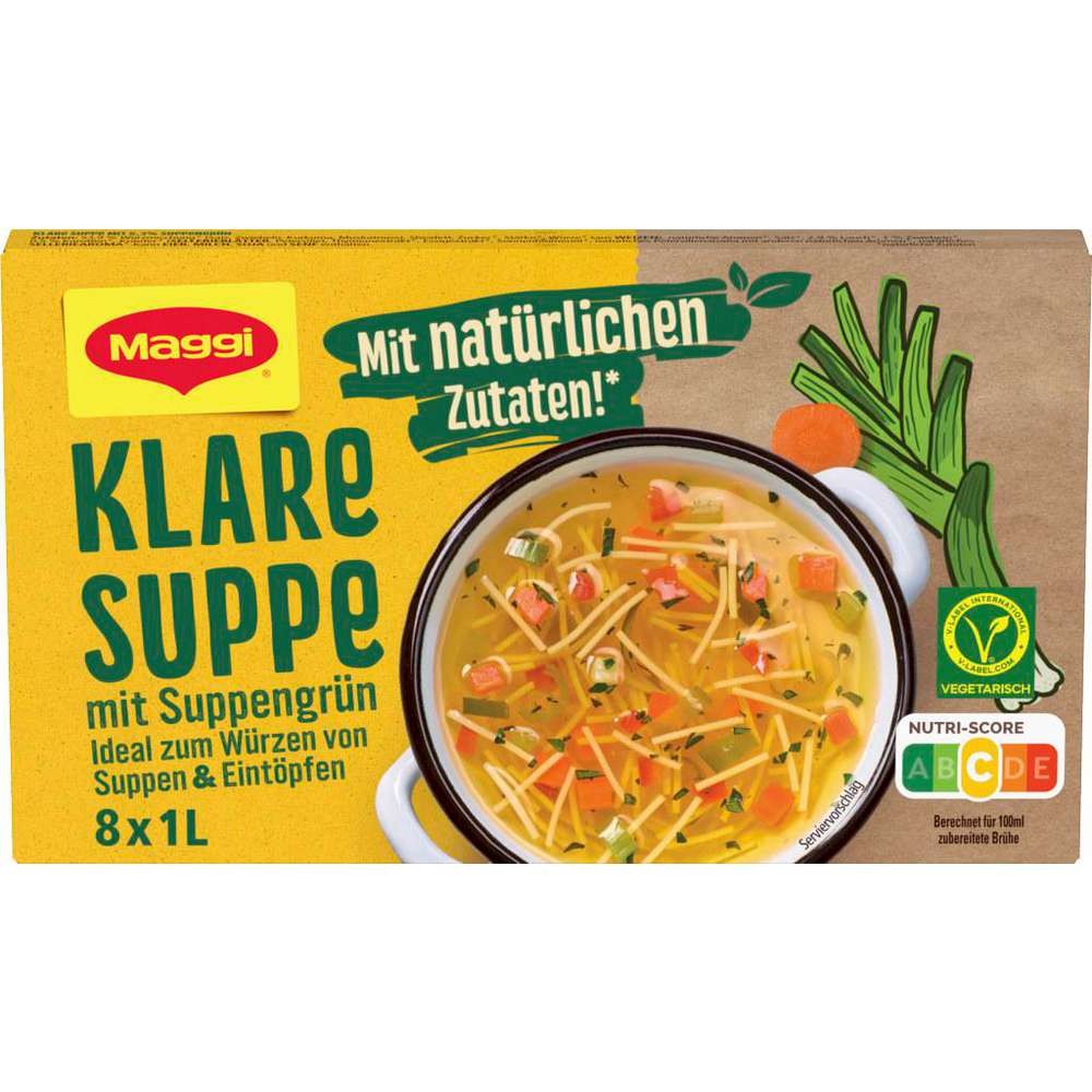 Maggi Clear soup with vegetables, 100% natural ingredients