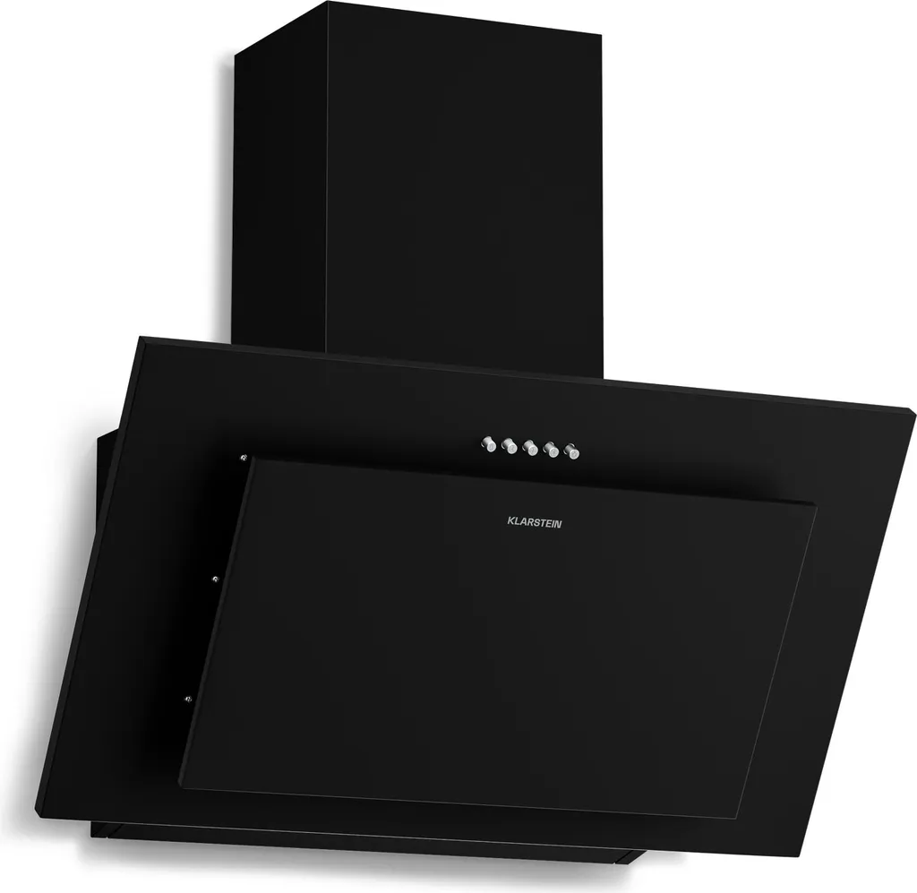 Klarstein Athena Head-Free Cooker Hood - 60 cm Extractor Hood, 404 m³/h, A+++, LED Lighting, 3 Speeds & Boost, Recirculating & Extraction, Quiet, Modern Design, Cooker Hood