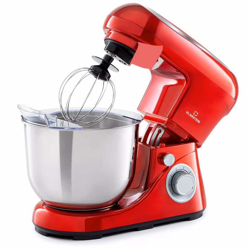 Klarstein Bella Pico 2G Food Processor 1200W 1.6HP 6 Speeds 5 Liters Red