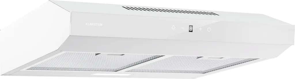 Klarstein 60cm Extractor Hood, Ducted Extractor Hood, Filtered Extractor Hood, Dishwasher Safe, LEDs & Touch Control Panel, Quiet Extractor Hood with 175 m³/h Airflow, Efficient Stainless Steel Extractor