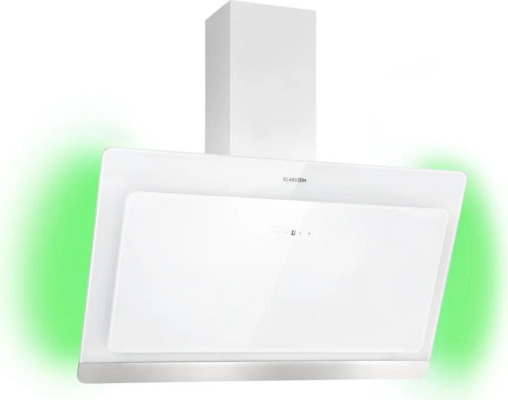 Klarstein 90cm extractor hood, ducted extractor hood, extractor hood with carbon filter, extractor hood with 563m³/h airflow, wall-mounted kitchen hoods with RGB LEDs, quiet 90cm extractor hoods