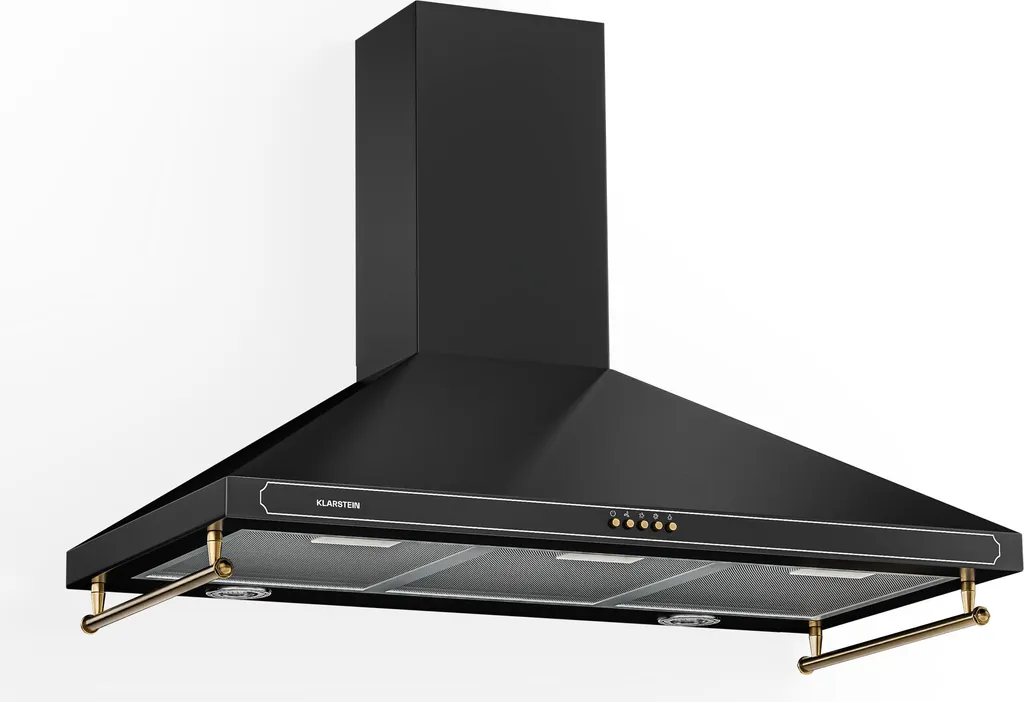 Klarstein kitchen extractor hood, recirculating/exhaust hood, 90 cm extractor hood, extractor hood with dishwasher-safe filter, quiet extractor hood, extractor hood with 645 m³/h airflow