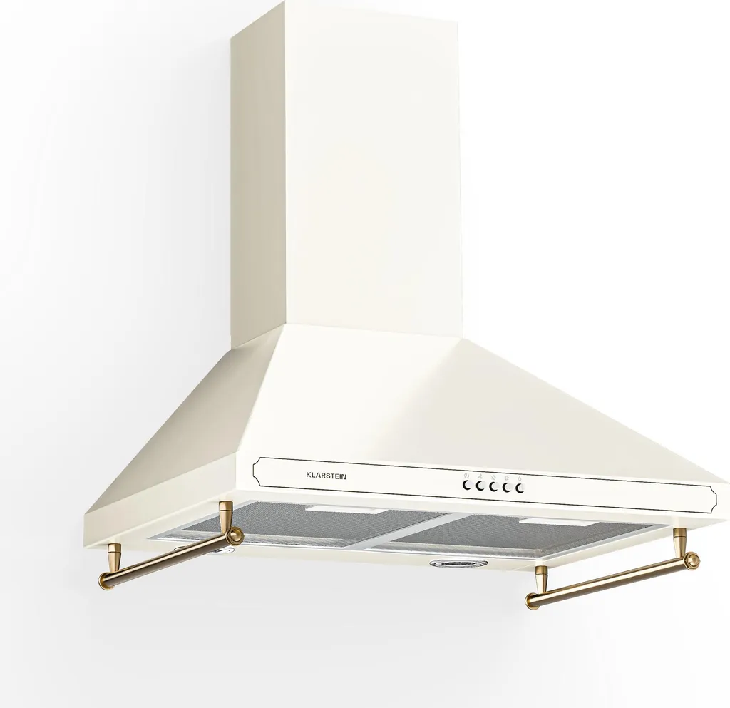 Klarstein kitchen extractor hood, 60cm, recirculating/exhaust hood, extractor hood with dishwasher-safe filter, quiet extractor hood, extractor hood with 645 m³/h airflow