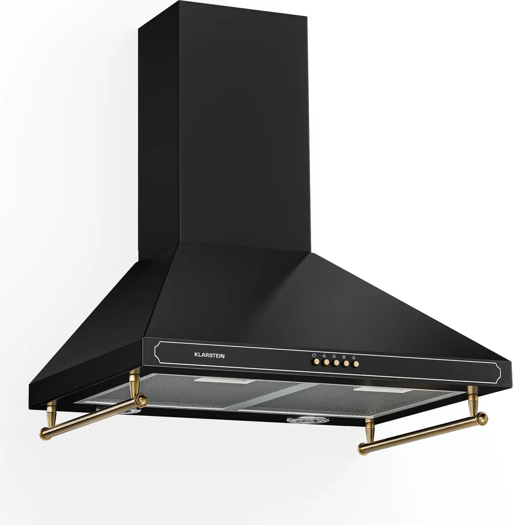 Klarstein kitchen extractor hood, 60cm, recirculating/exhaust hood, extractor hood with dishwasher-safe filter, quiet extractor hood, extractor hood with 645 m³/h airflow