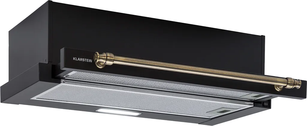 Klarstein Island Cooker Hood, Kitchen Extractor, Powerful 332m³/h Airflow, Adjustable Freestanding Island Hood with Timer, 2 Speeds, Cooker Hood with Aluminum Filter