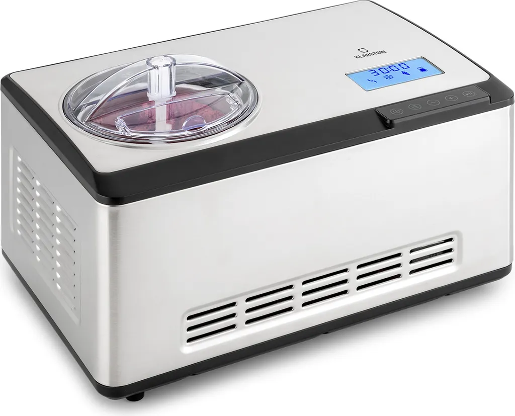 Klarstein Ice Cream Maker, Soft Serve Machine for Yogurt, Soft Serve & Frozen Yogurt, Ice Cream Maker with WiFi/App Function, Compressor Ice Cream Maker, Self-Cooling, Homemade Ice Cream & Sorbet, 180W