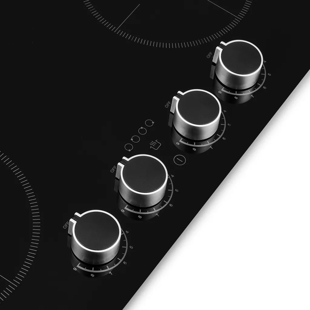 Klarstein induction hob, oven with 4 cooking zones, 6000W induction built-in oven, modern built-in induction hob with 4 zones, 4-zone glass ceramic induction hob, electric hob