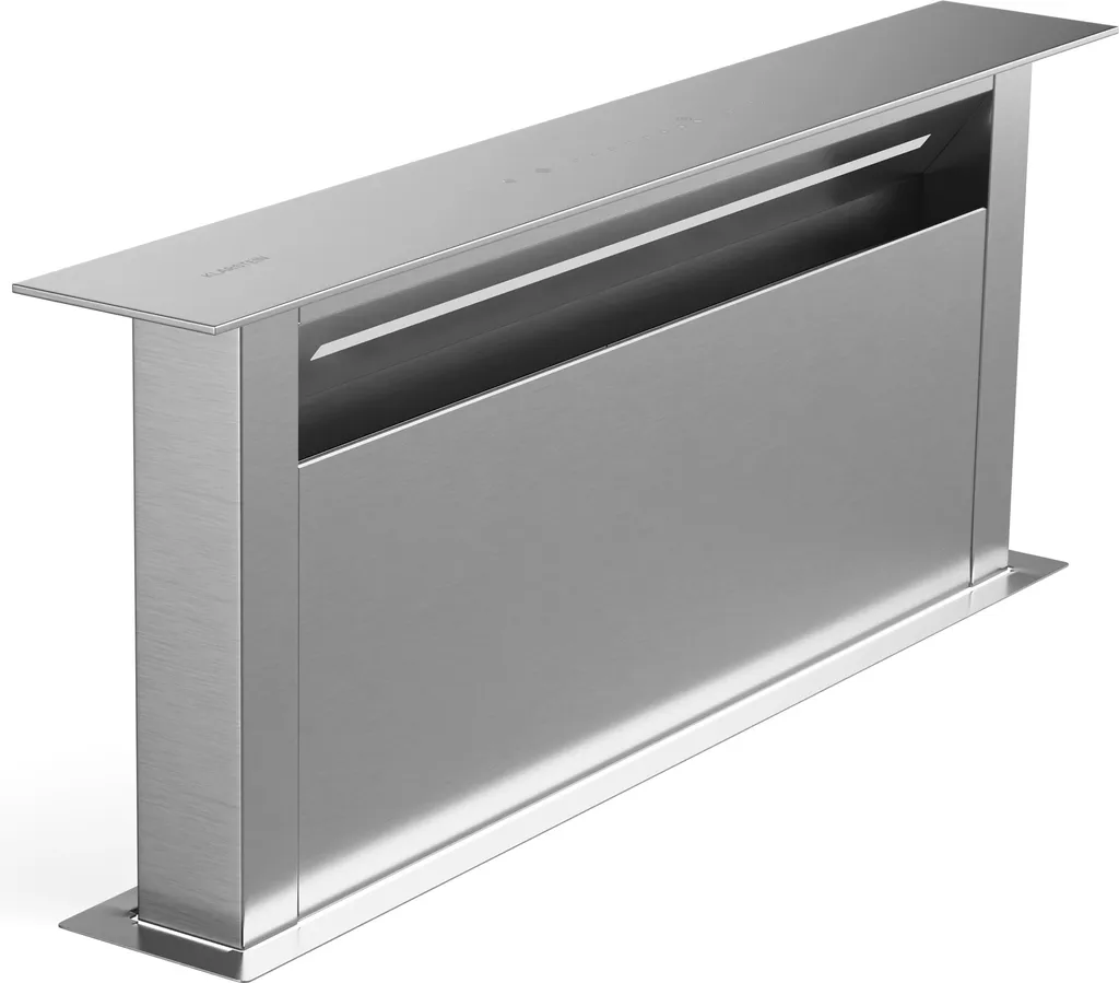 Klarstein Royal Flush Eco 75 Downdraft Extractor Hood - Energy-efficient, 720 m³/h airflow, touch control panel, LED light, stainless steel, for kitchen islands & kitchens, 52 dB quiet