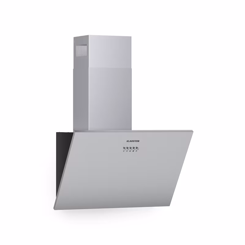 Klarstein Silver Lining 60 extractor hood, 60cm, 600m³/h, energy efficiency class A, stainless steel, silver