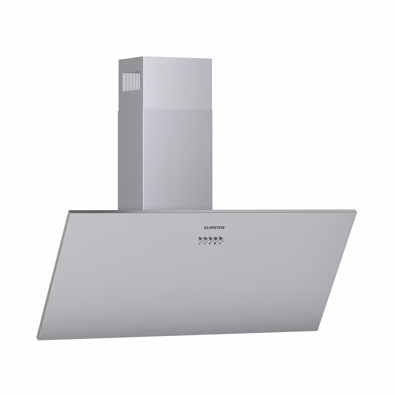 Klarstein Silver Lining 90 extractor hood 90cm 568m³/h energy efficiency class A stainless steel silver