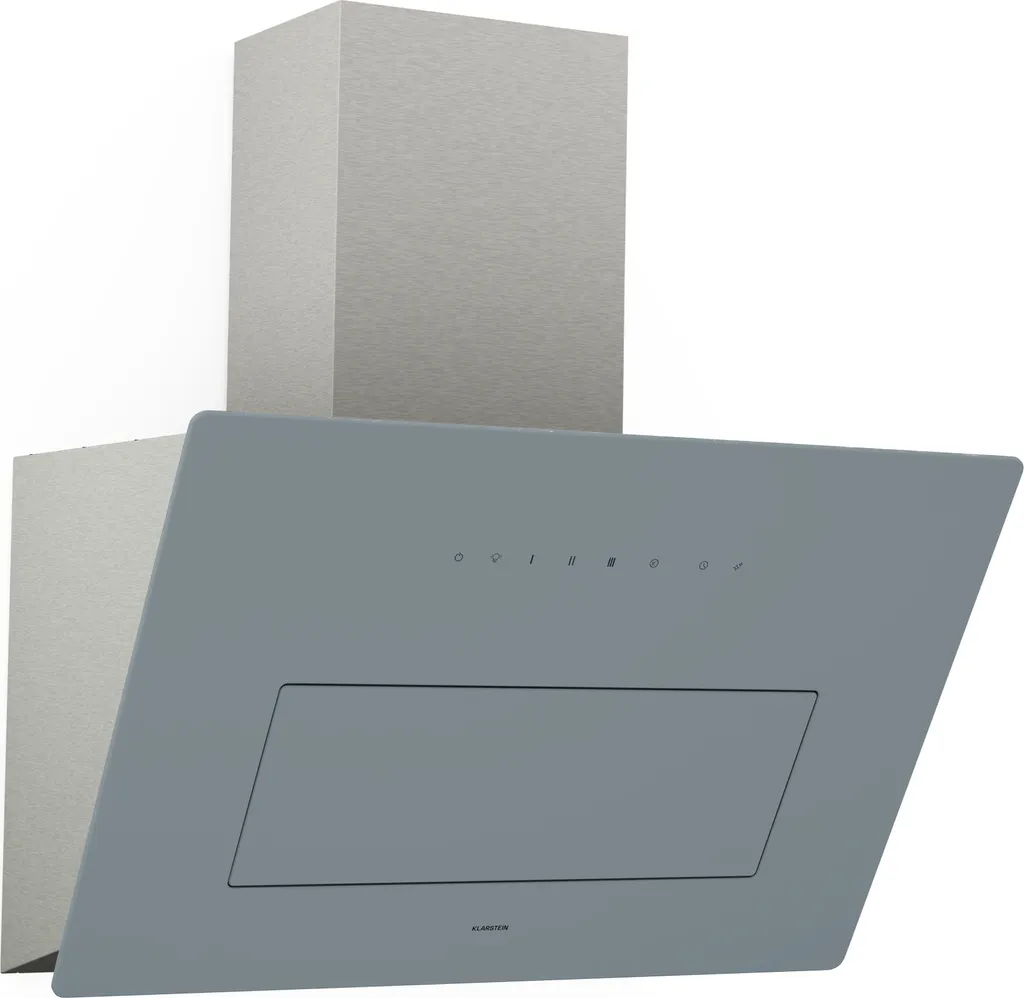 Klarstein SleekAir extractor hood - 60 cm head-free hood, 686 m³/h air flow, A++, touch control panel, LED lighting 2700-6500 K, ducted & recirculating, stainless steel