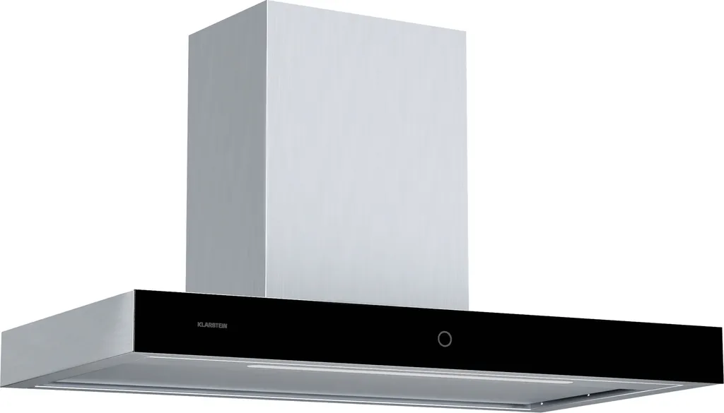 Klarstein SmartEdge extractor hood - 90 cm wall-mounted hood, Wi-Fi & touch control, 550 m³/h airflow, A+, LED lighting, whisper-quiet 34 dB, stainless steel