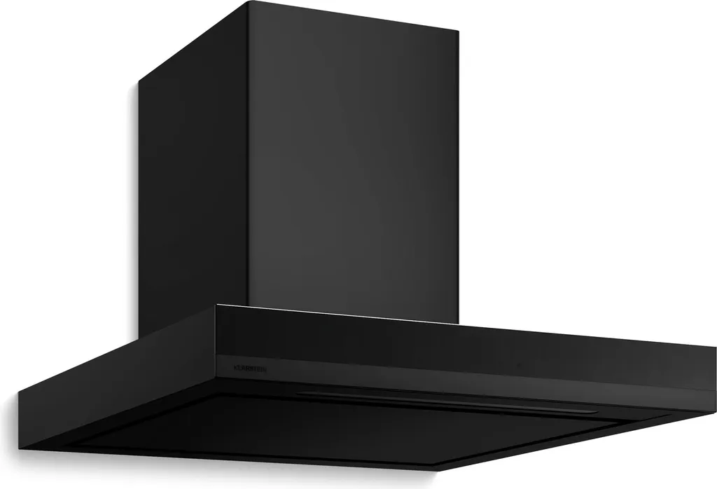 Klarstein Velaire extractor hood 60 cm - 600 m³/h, A++, touch control, LED, quiet, aluminum & activated carbon filter, wall-mounted hood, black