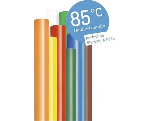 Glue sticks Steinel Ø 7 x150 mm Color 85°C, 16 pieces.