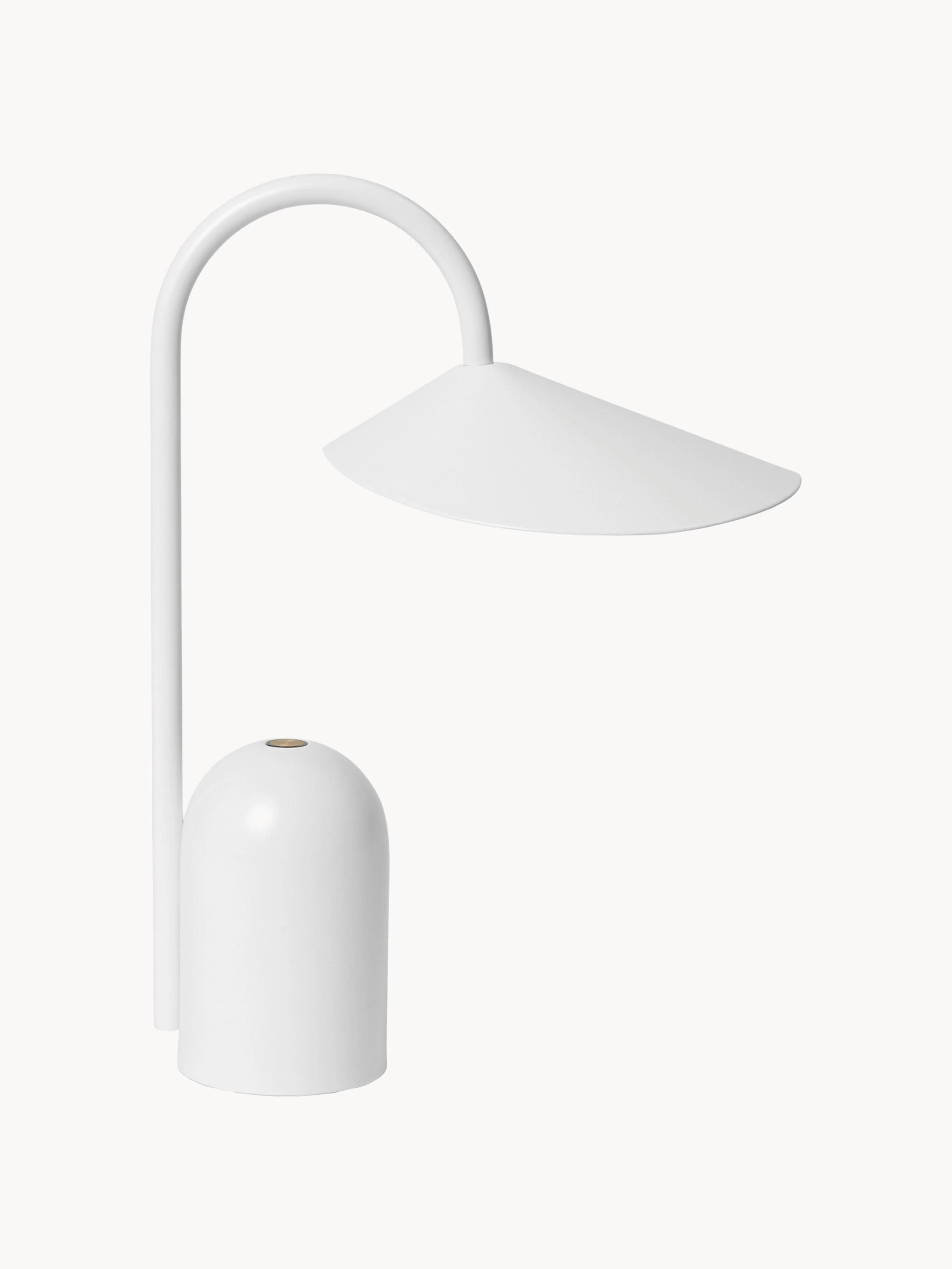 Ferm Living Arum small portable LED table lamp, dimmable, White