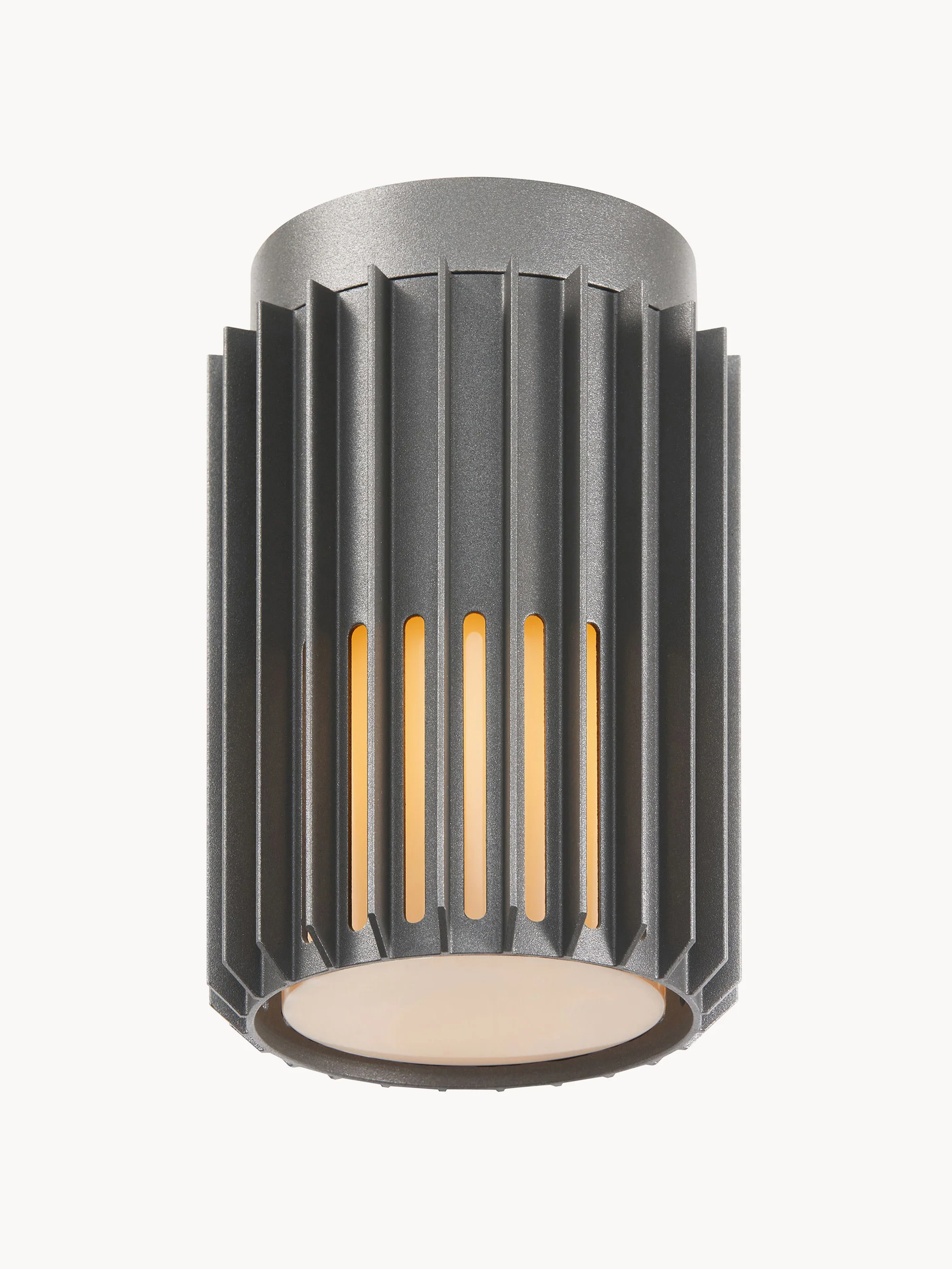 Westwing Collection Small outdoor LED ceiling light Aludra, Gray