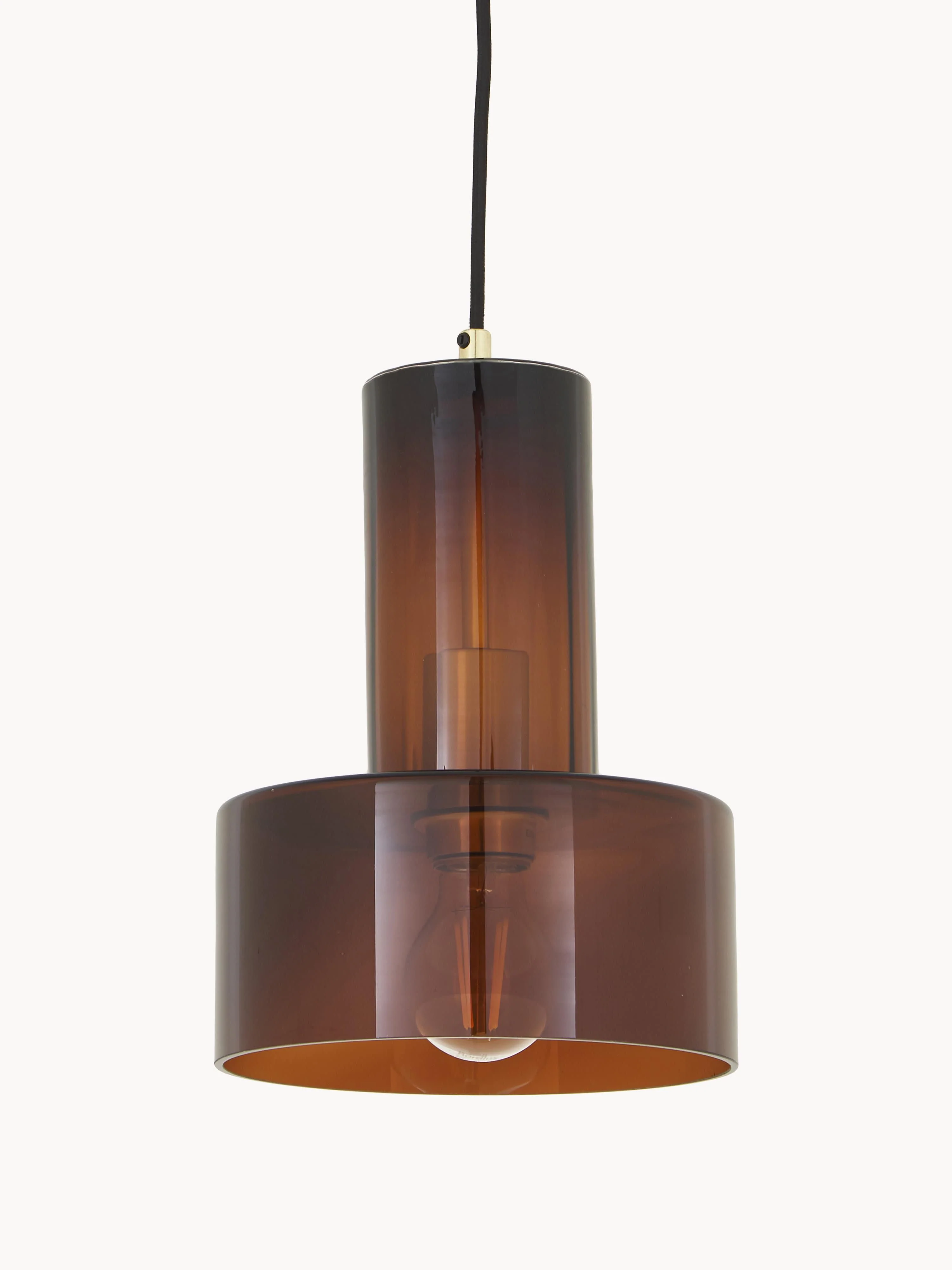 Hübsch Flowy small pendant lamp made of glass
