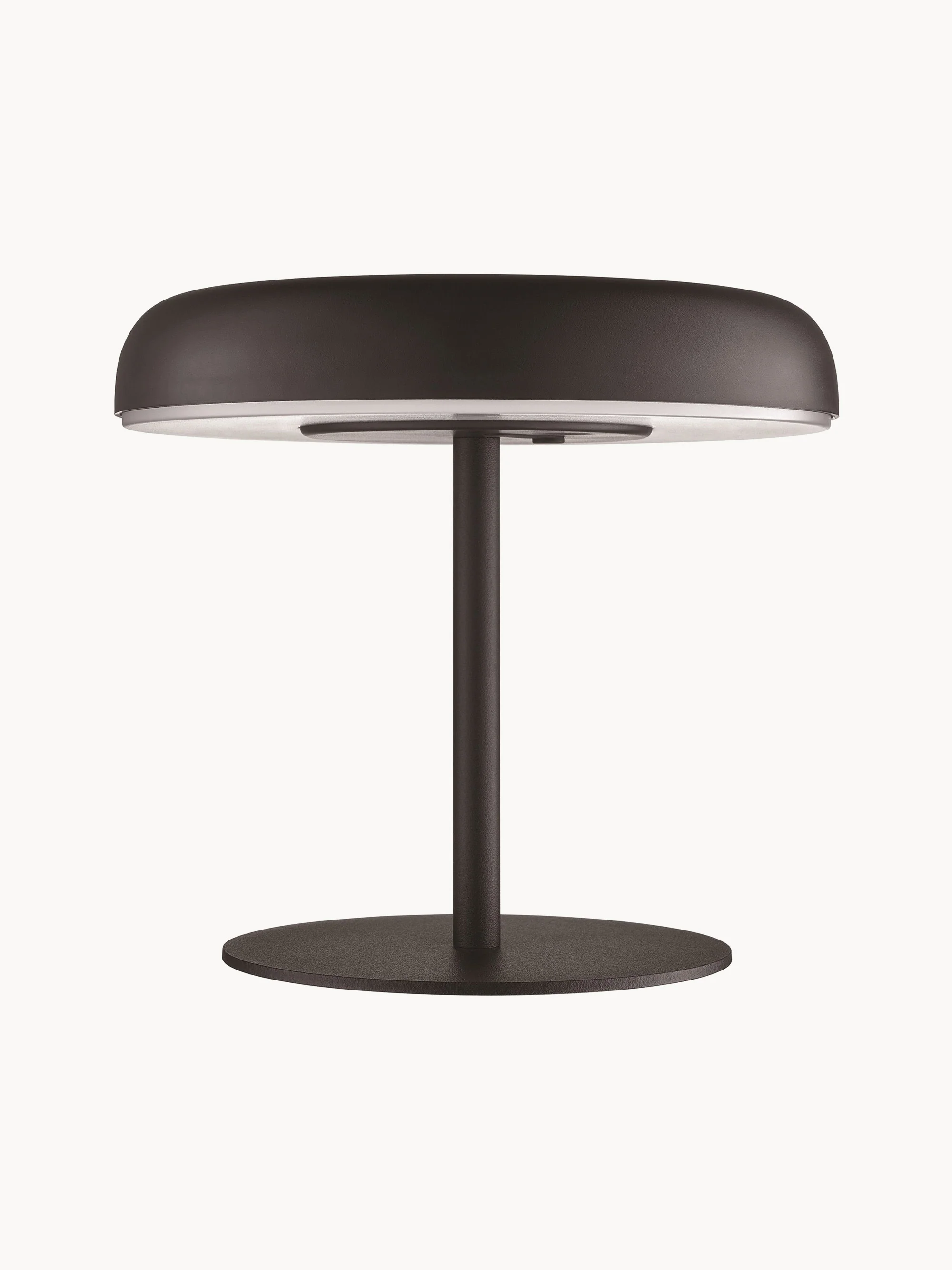 Westwing Collection Elmer small solar-powered LED table lamp, dimmable, Black