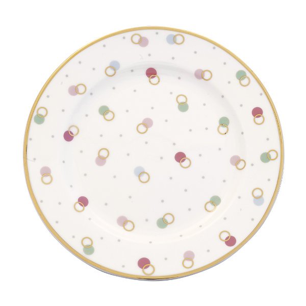 Small Kyllie White plate by Greengate