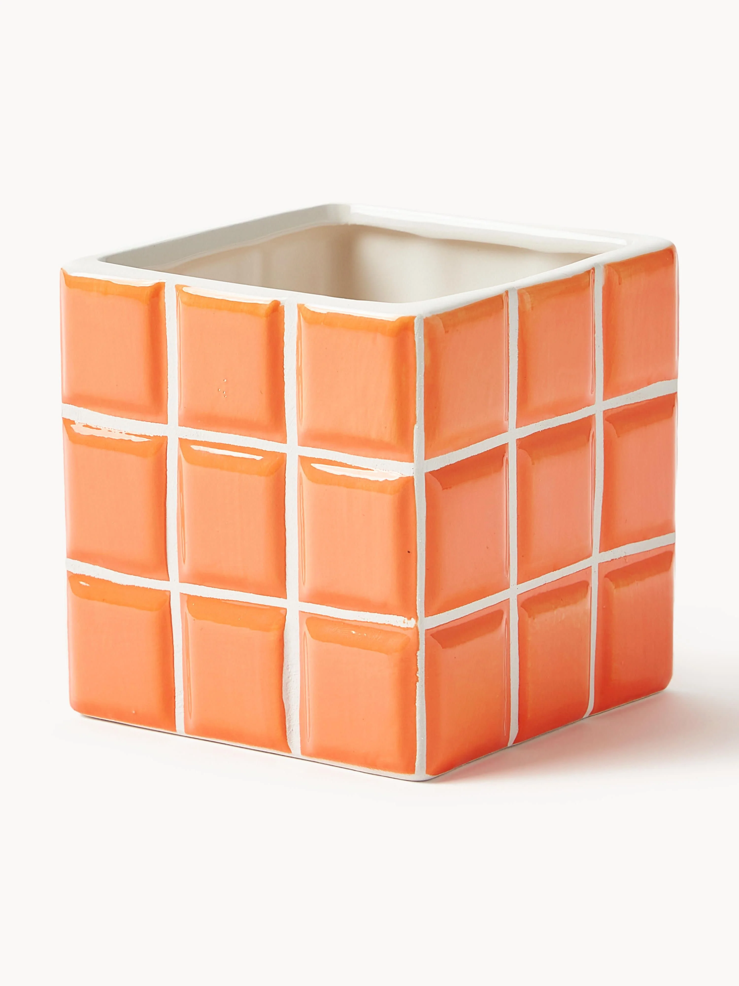 &k Amsterdam Small planter Tile made of dolomite stone with tile look