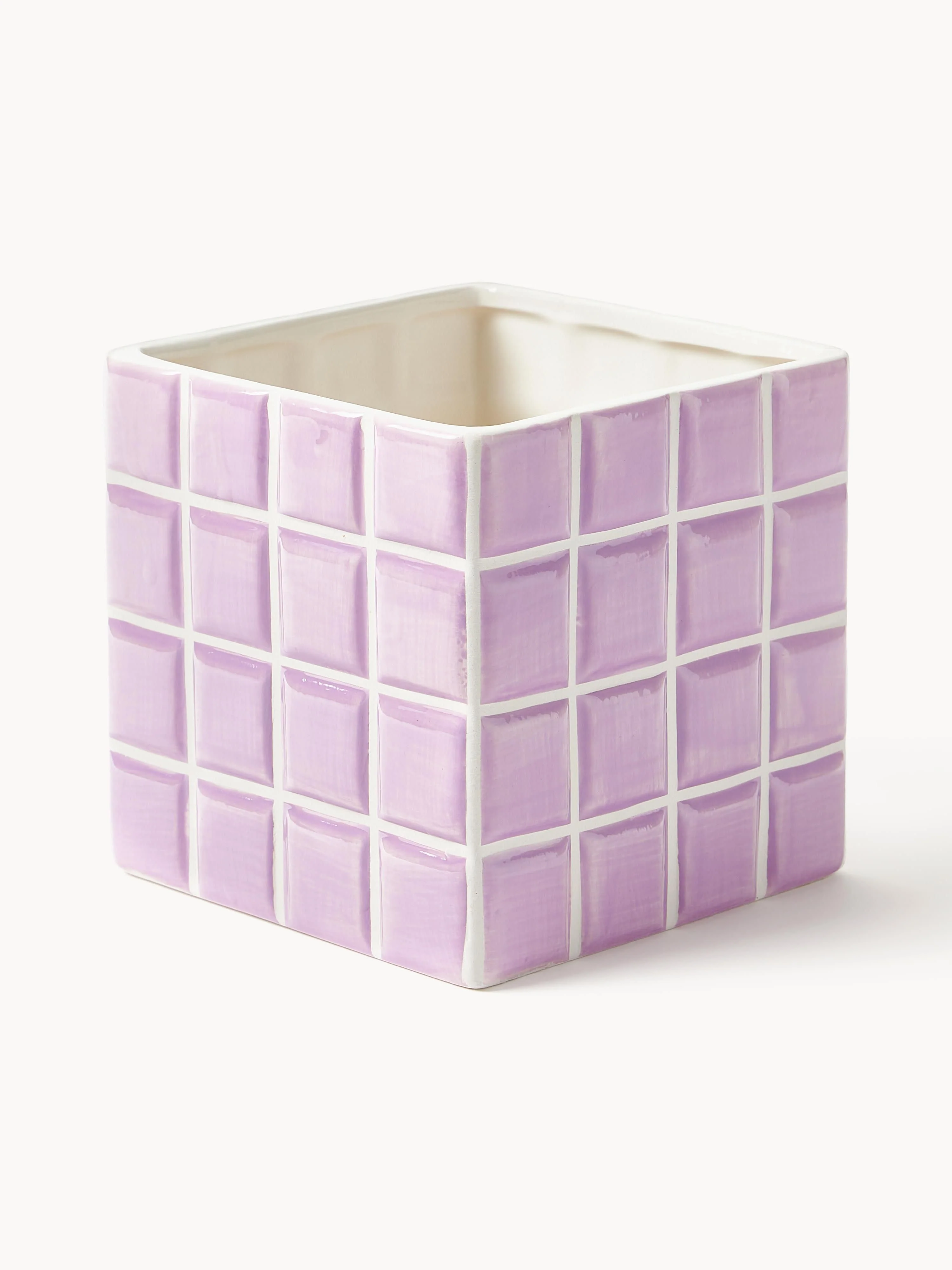 &k Amsterdam Small planter Tile made of dolomite stone with tile look
