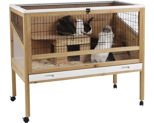 Kerbl Small animal cage Indoor Deluxe including wooden house 115 x 60 x 92.5 cm