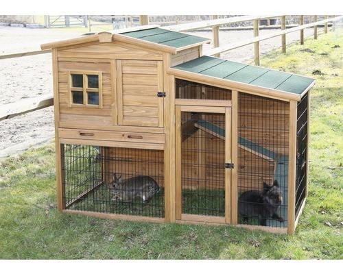 Kerbl Small animal stable Fortuna 160 x 80 x 117 cm