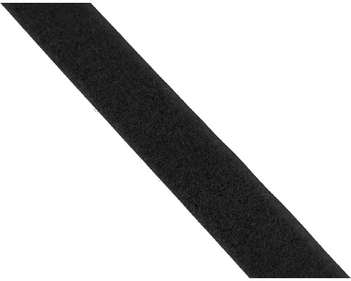 Velcro tape loop side Mamutec black, self-adhesive, sold by the meter