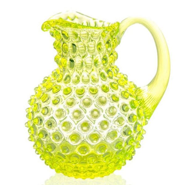 Klimchi Studio Carafe Hobnail Jug Neon Citrine (1000ml)