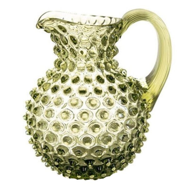 Klimchi Studio Carafe Hobnail Jug Olive Green (1000ml)