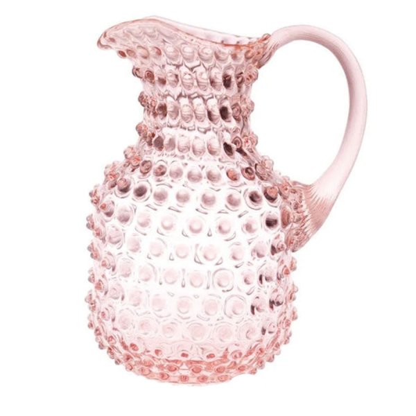Klimchi Studio Carafe Hobnail Square Rosaline Pink