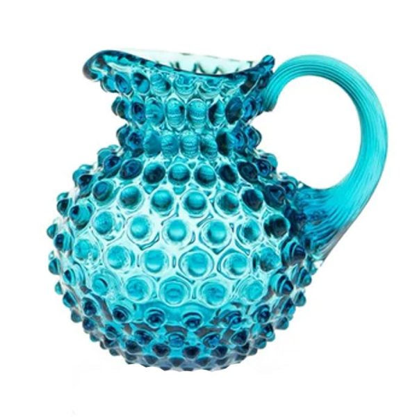 Klimchi Studio small carafe Hobnail Aquamarine Blue
