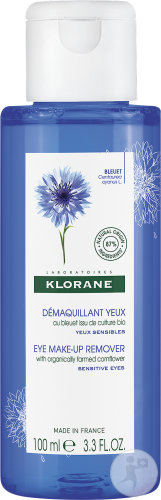 Klorane Eye Make-Up Remover With Soothing Cornflower Bottle 100ml