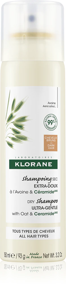 Klorane Avoine mild dry shampoo for dark hair