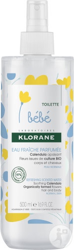 Klorane Baby Fresh Perfumed Water With Calendula Body And Hair Spray 500ml