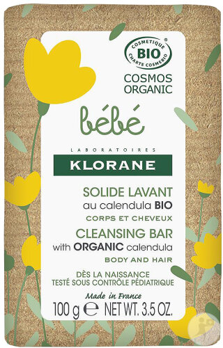 Klorane Bébé Organic Solid Laundry Soap With Calendula 100g