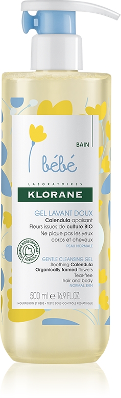 Klorane Bébé Calendula gentle cleansing gel for children from birth