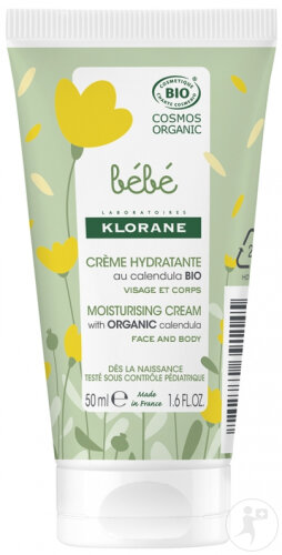 Klorane Bébé Moisturizing Cream With Calendula Bio Tube 50ml