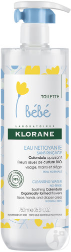Klorane Bébé Micellar Cleansing Lotion No Rinse 750ml