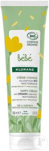 Klorane Bébé Diaper Cream With Calendula Bio Tube 100ml
