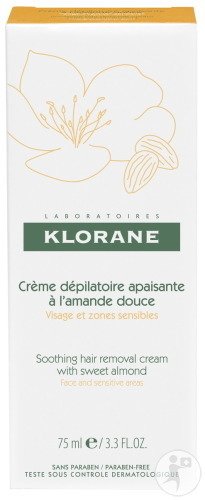 Klorane Soothing Depilatory Cream Face And Sensitive Zones Tube 75ml