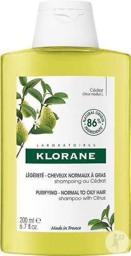 Klorane Cedrat Shampoo Normal to Oily Hair Bottle 200ml