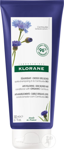 Klorane Conditioner Anti-Yellow Tone With Organic Cornflower Gray/Blonde Hair Tube 200ml