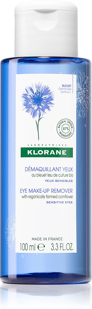 Klorane Cornflower fine eye make-up remover for sensitive eyes 100 ml