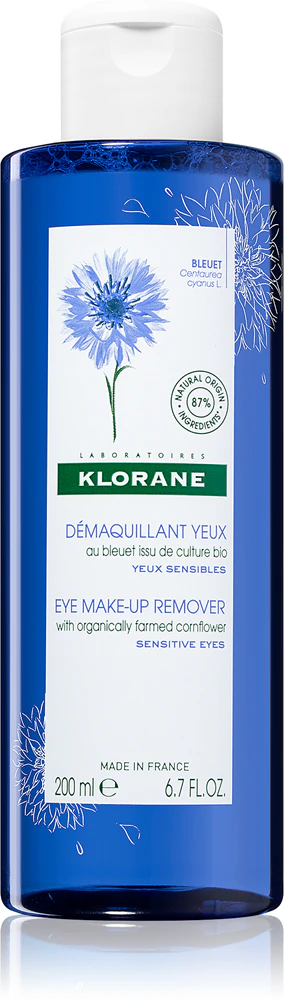 Klorane Cornflower fine eye make-up remover for sensitive eyes