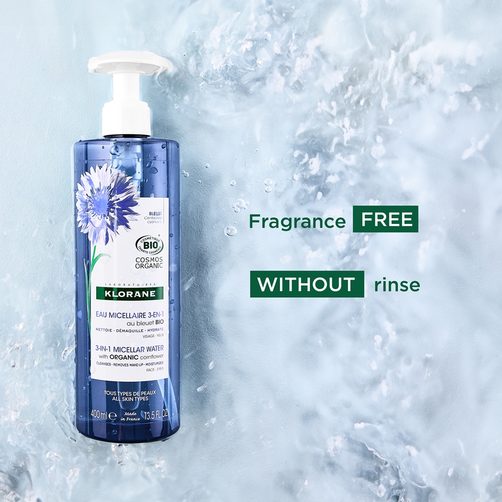 Klorane Cornflower micellar water 3 in 1 400 ml