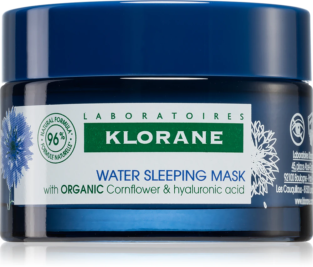 Klorane Cornflower Organic night mask with hyaluronic acid