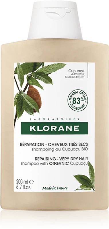 Klorane Cupuaçu Bio Organic shampoo with nourishing effect for dry and damaged hair