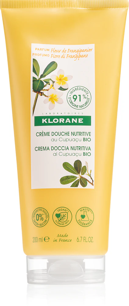 Klorane Cupuaçu Bio Fleur de Frangipanier nourishing shower gel